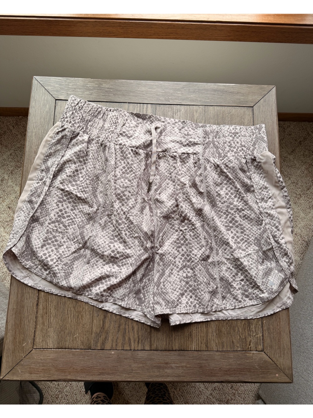 Balance Athletica Grey Snake-Print Athletic Shorts